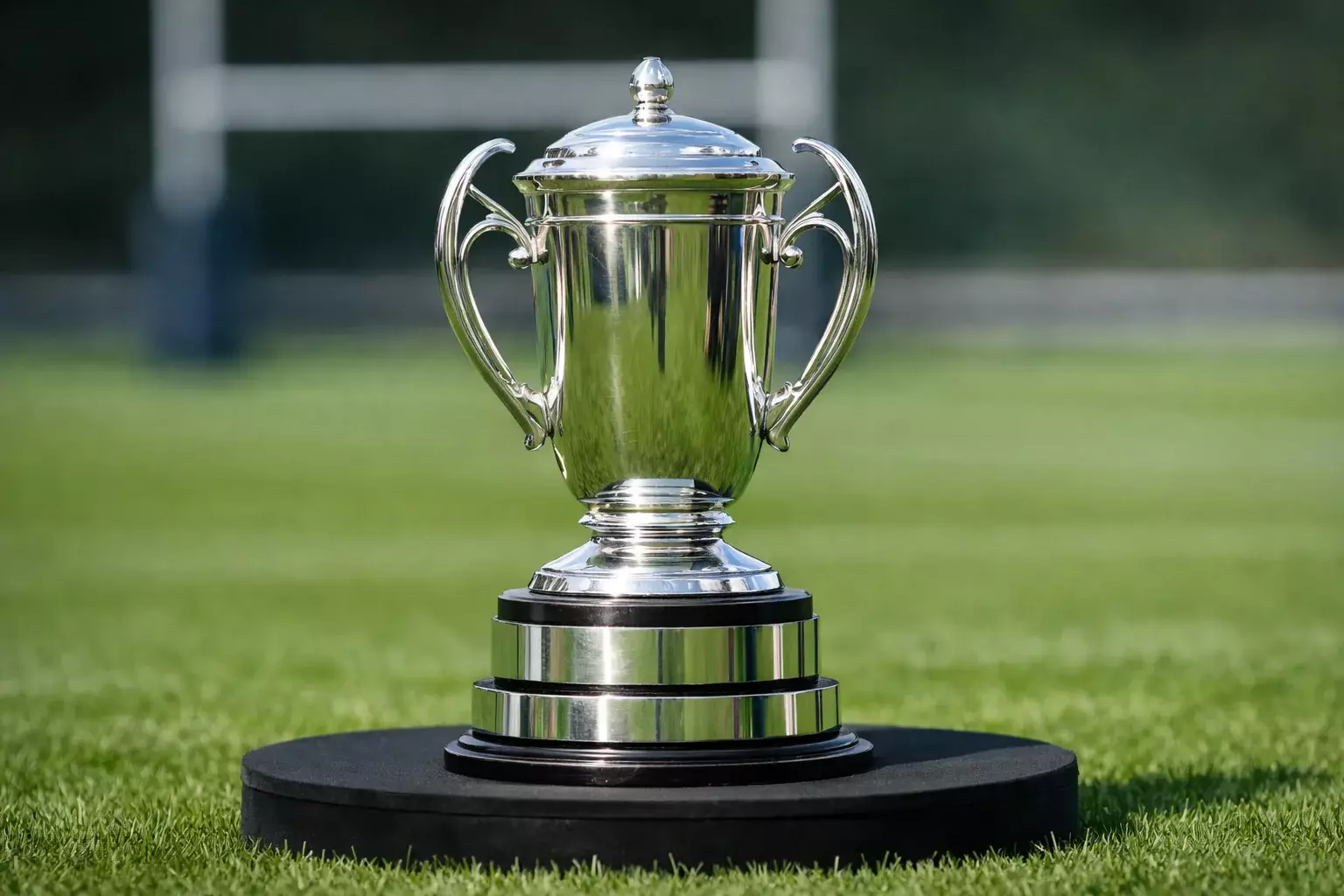 Trophée du Tournoi des 6 Nations sur fond de pelouse